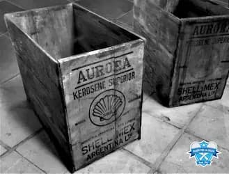 Las primeras paletas de madera se hicieron con cajones de kerosene